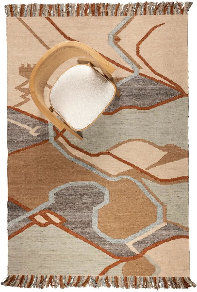 Saigon Vloerkleed 160x230 von Zuiver in Oranje – Produktfoto