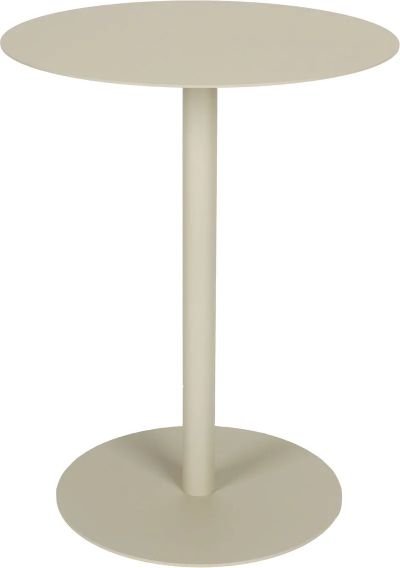 Snow Bijzettafel Rond 35 cm Metaal von Zuiver in Beige – Produktfoto