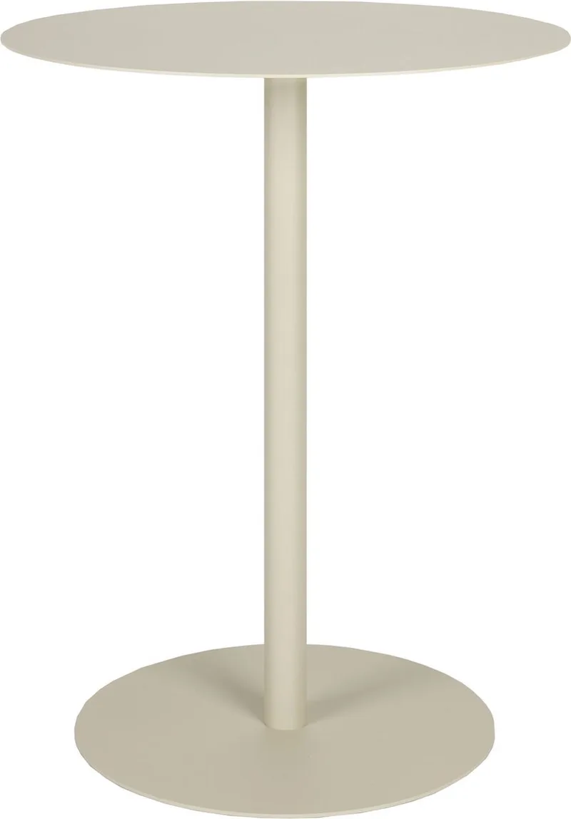 Snow Bistrotafel Rond 57 cm Metaal van Zuiver in Beige – productfoto