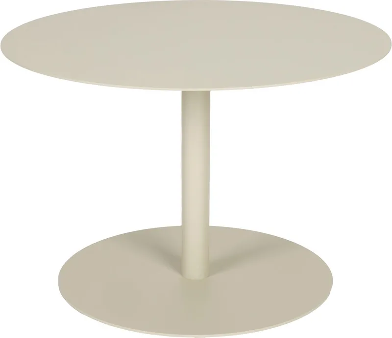 Snow Salontafel Rond 60 cm Metaal van Zuiver in Beige – productfoto