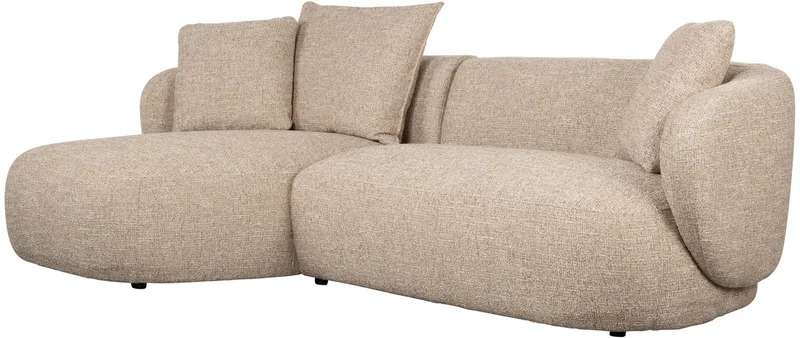 Stones 3-zitsbank Chaise Longue Links by Zuiver in Lichtbruin – product photo