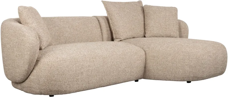 Stones 3-zitsbank Chaise Longue Rechts de Zuiver en Lichtbruin – photo du produit