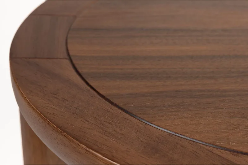 Storm Bijzettafel Rond 45 cm Hout Walnoot von Zuiver in Bruin – Produktfoto