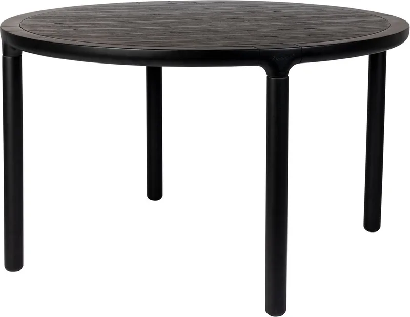 Storm Eettafel Rond 128 cm Hout von Zuiver in Zwart – Produktfoto