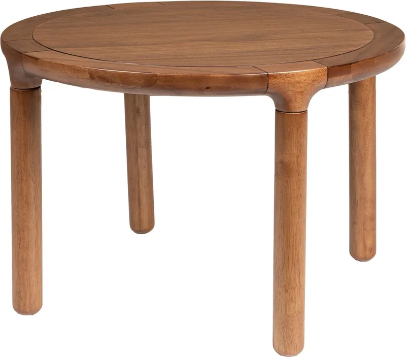 Storm Salontafel Rond 60 cm Hout Walnoot van Zuiver in Bruin – productfoto