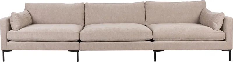 Summer 4,5-zitsbank von Zuiver in Latte Beige – Produktfoto