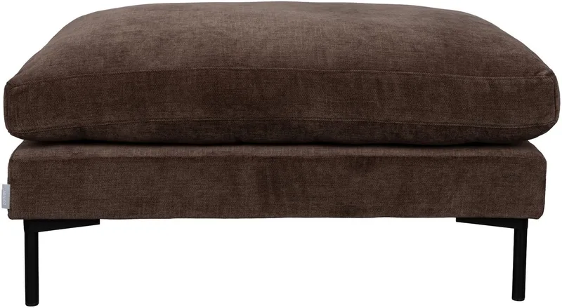 Summer Hocker von Zuiver in Donkerbruin – Produktfoto