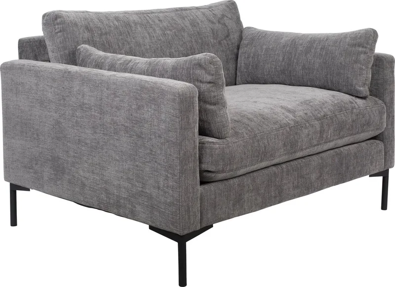 Summer Loveseat Antraciet von Zuiver in Grijs – Produktfoto