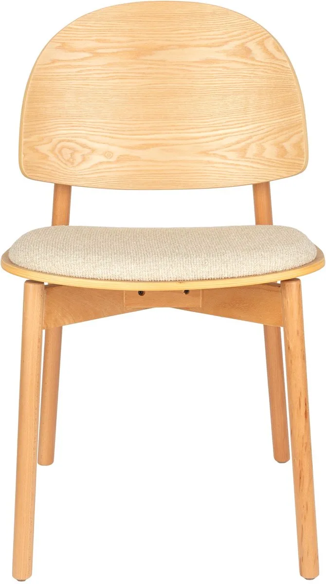 Sunrise Eetkamerstoelen Hout - Set van 2 von Zuiver in Naturel – Produktfoto