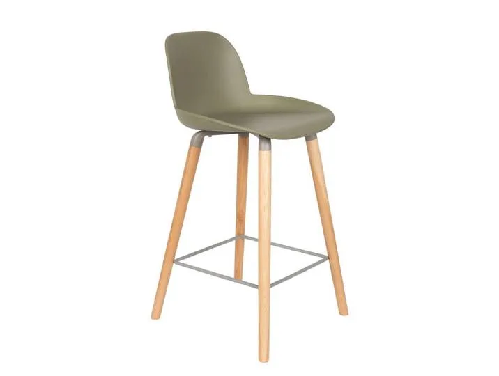 Tabouret de comptoir design h65 en polypropylène van Zuiver – productfoto