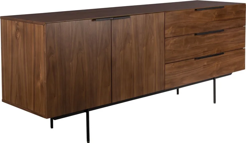 Travis Dressoir Walnoothout Donkerbruin van Zuiver in Bruin – productfoto