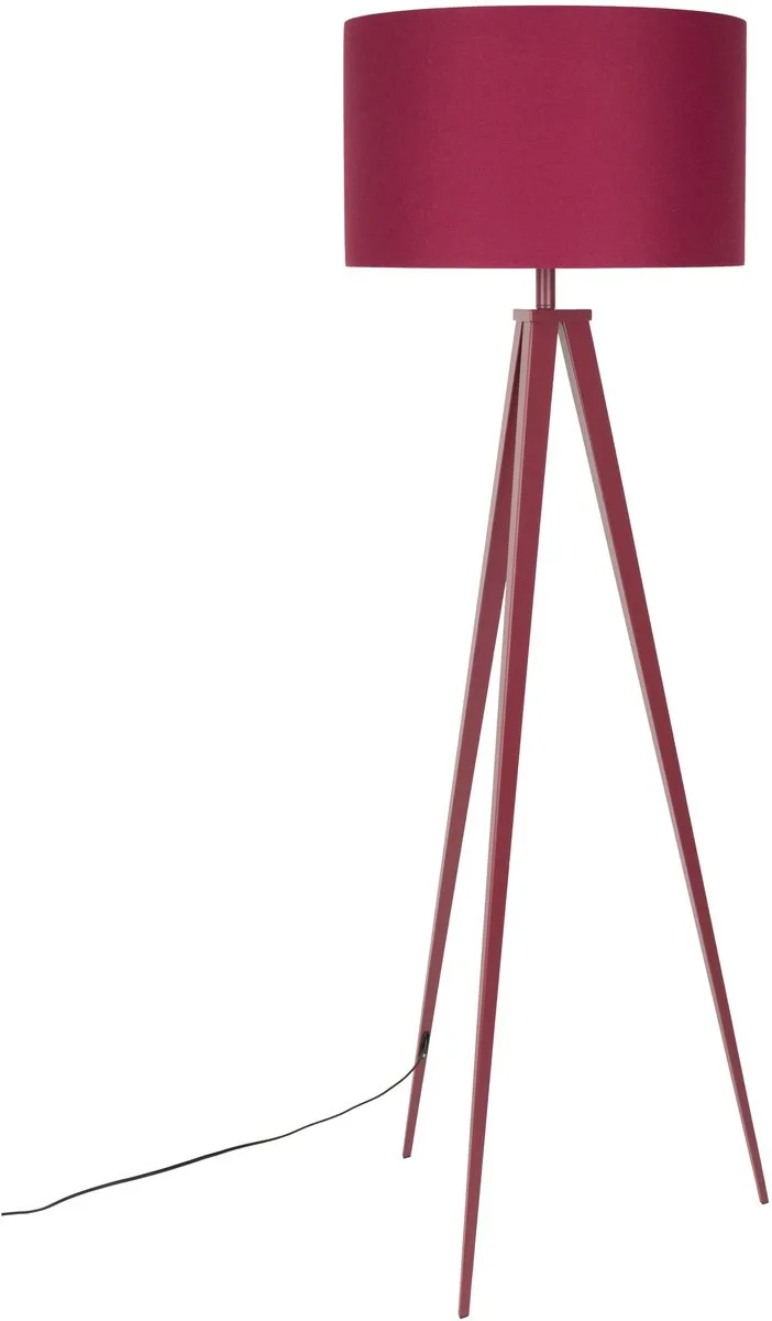 Tripod Vloerlamp Marsala van Zuiver in Rood – productfoto