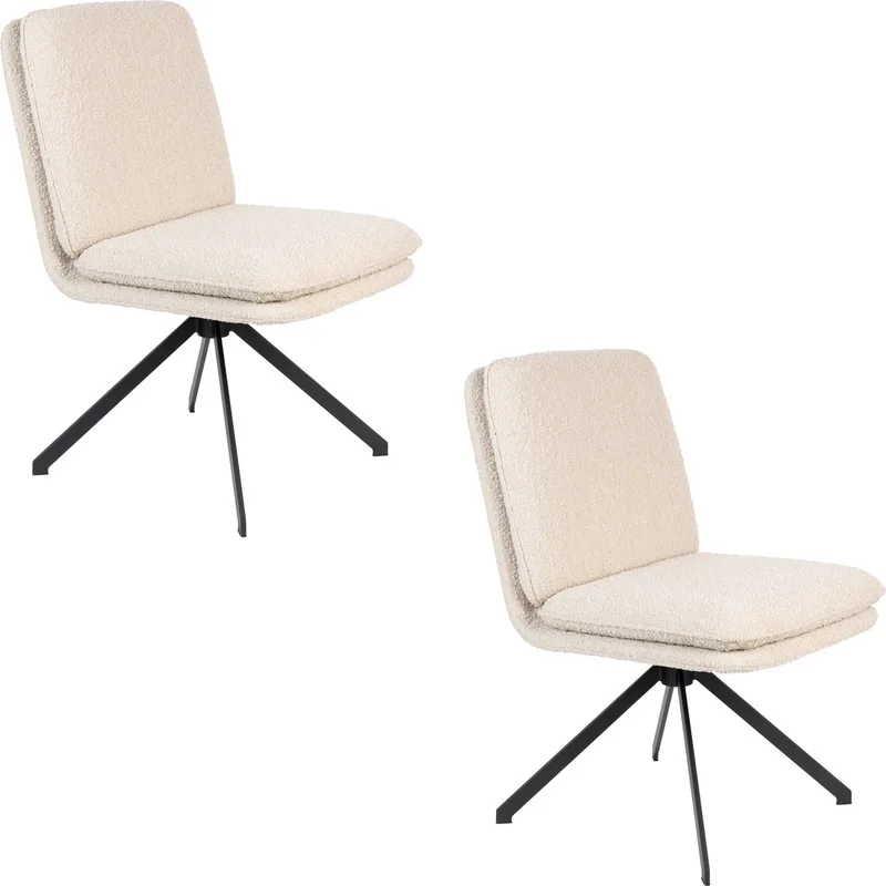 Tyler Eetkamerstoelen - Set van 2 van Zuiver in Wit – productfoto