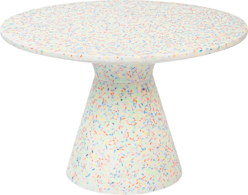 Victoria Salontafel Gerecycled 50 cm Gerecycled Plastic van Zuiver in Multi colour – productfoto