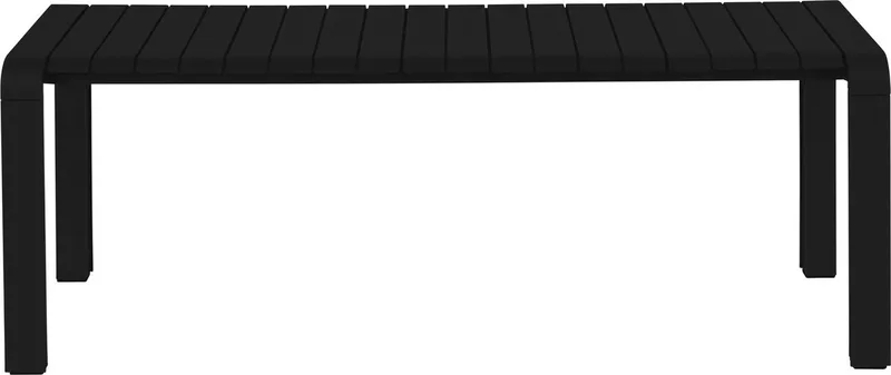 Vondel Tuinbank 129,5x45 cm van Zuiver in Zwart – productfoto