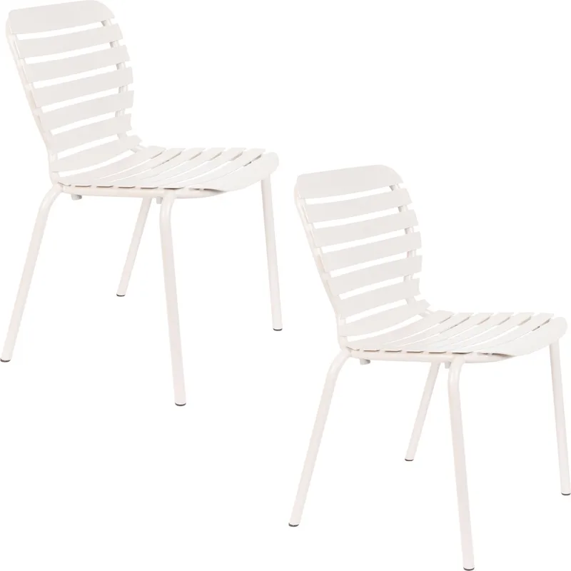 Vondel Tuinstoel Clay - Set van 2 van Zuiver in Wit – productfoto