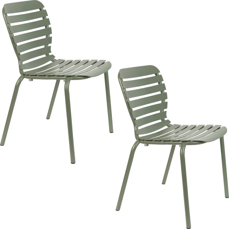 Vondel Tuinstoel - Set van 2 de Zuiver en Groen – photo du produit