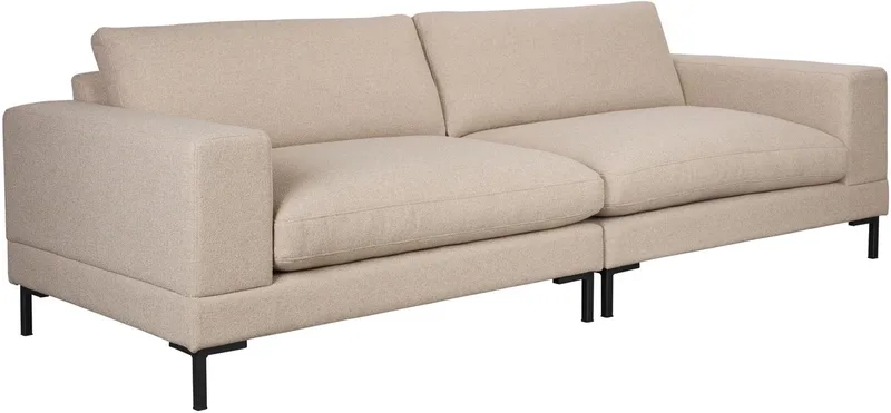 Wester 3-zitsbank Cappuccino van Zuiver in Beige Cappuccino – productfoto
