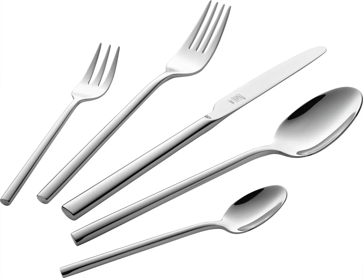 Besteck-Set Aberdeen (60-tlg), 12 Personen, Edelstahl 18/10, rostfrei, poliert, spülmaschinengeeignet by Zwilling in Silver – product photo