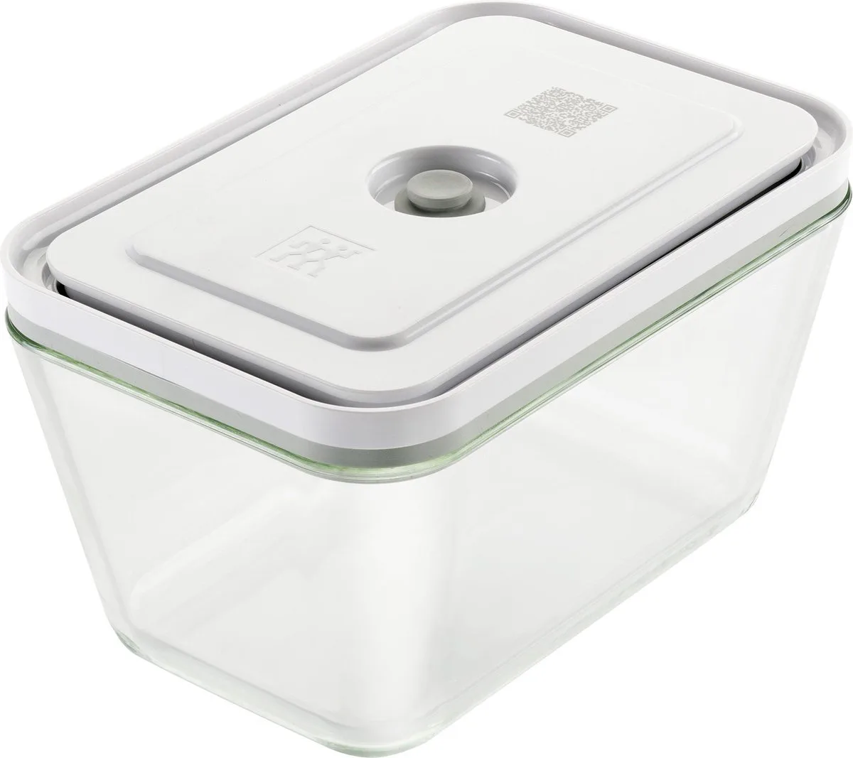 Fresh & Save Vacuüm Vershoudbakjes – Opbergdoos – Vacuüm Vershouddoos met Deksel L 1600ml – Glas fra Zwilling i Hvid – produktbillede