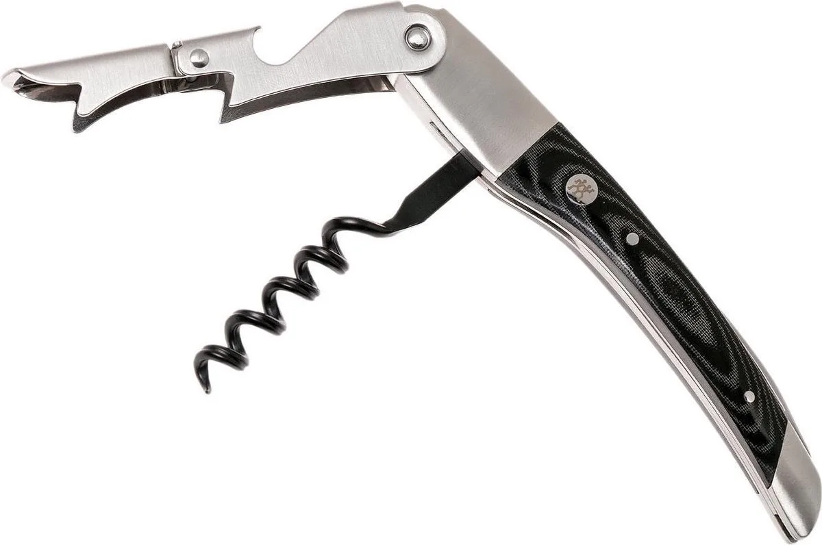 kelnersmes 3-in-1 – RVS – Zwarte Micarta handgreep by Zwilling in Black – product photo