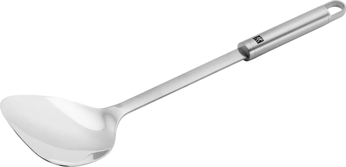 Pro Wokspatel - RVS - 37cm fra Zwilling i Sort, Sølv – produktbillede