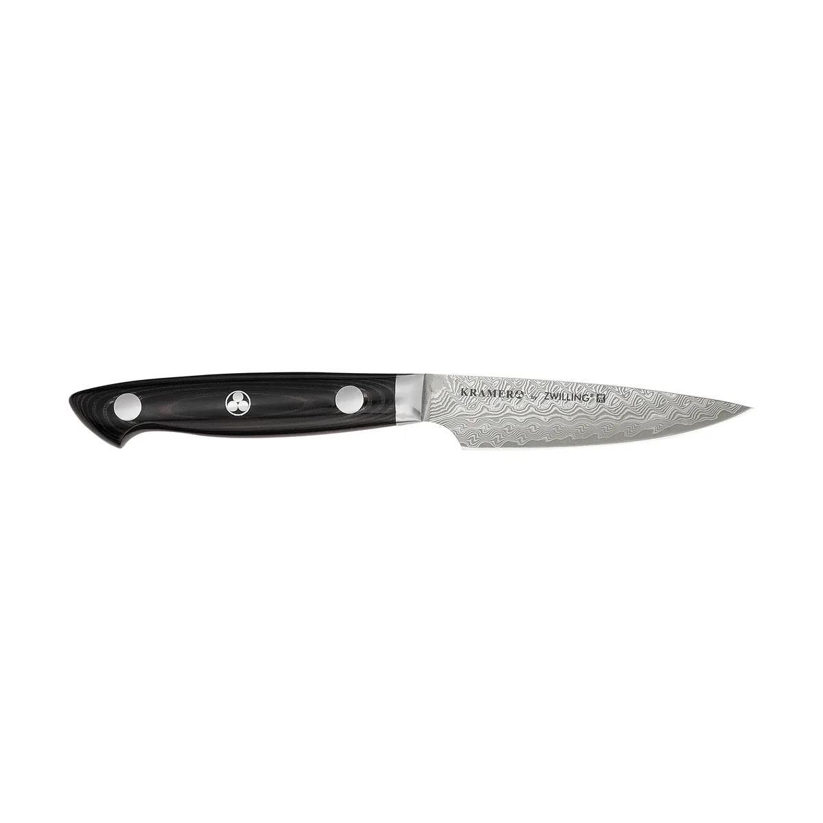 Zwilling Kramer Euro Stainless Schälmesser 9 cm Damaskus-schwarz van Zwilling – productfoto