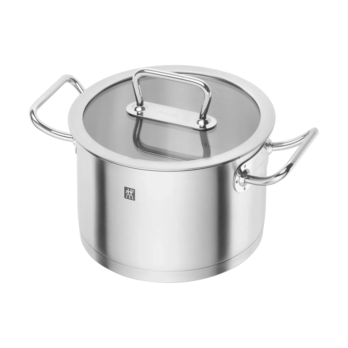 Zwilling pro Topf hoch mit Glasdeckel Edelstahl 3,5 L de Zwilling – photo du produit
