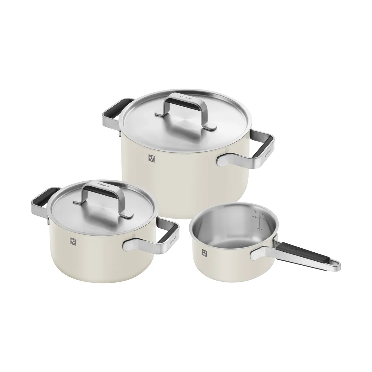 Zwilling Pure Topfset 5-teilig Elfenbeinweiß fra Zwilling – produktbillede