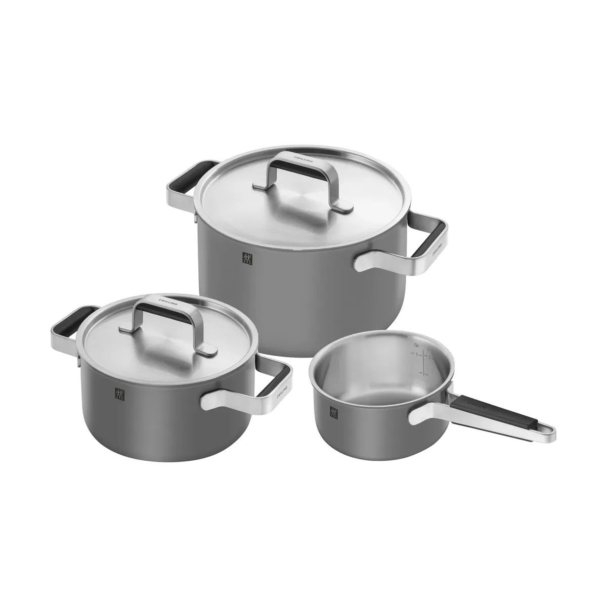 Zwilling Pure Topfset 5-teilig Grau fra Zwilling – produktbillede