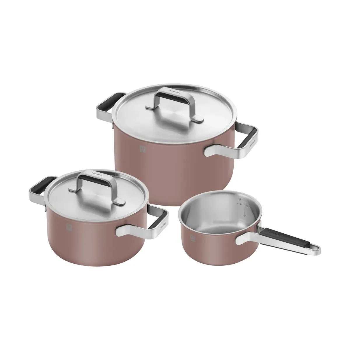 Zwilling Pure Topfset 5-teilig Rosa fra Zwilling – produktbillede