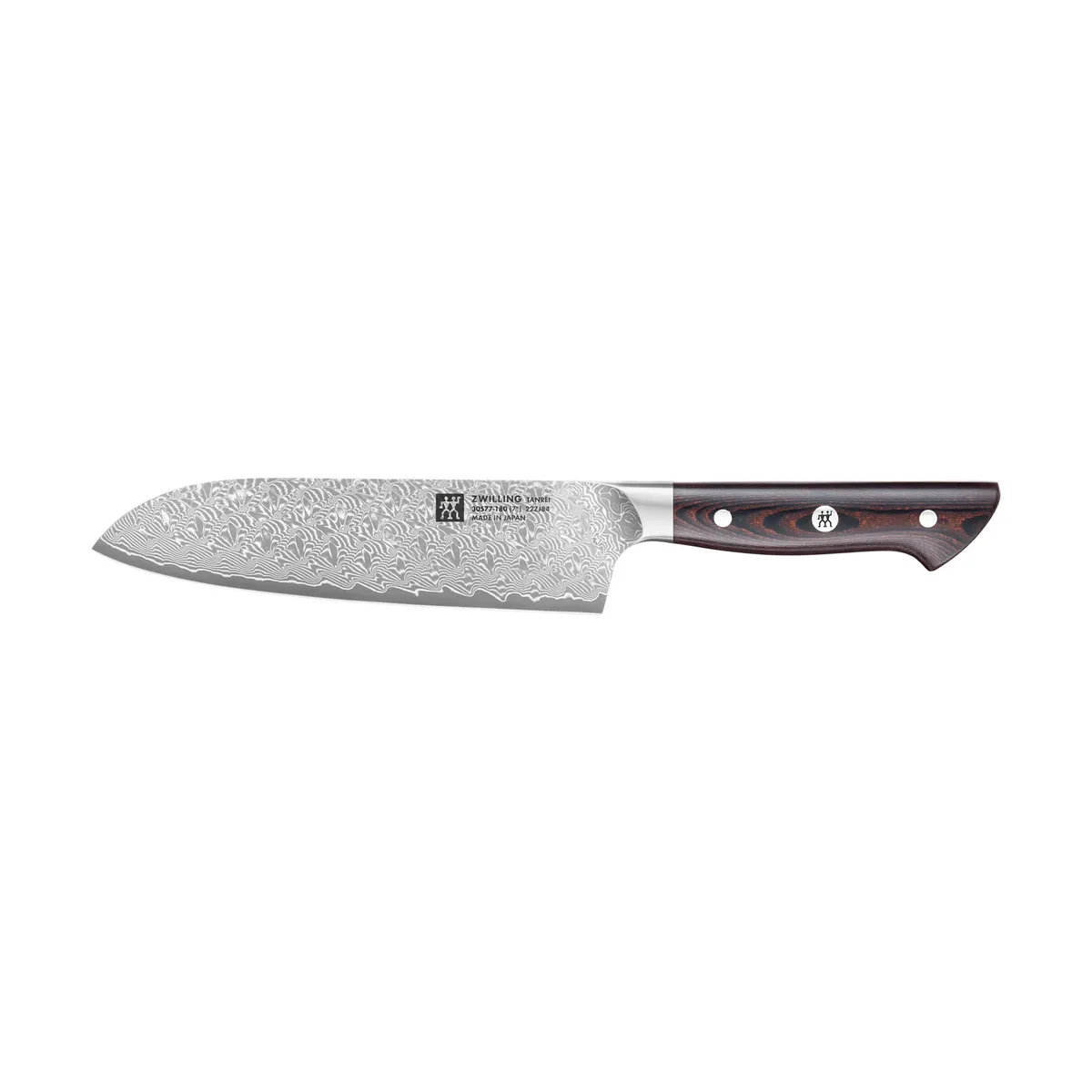 Zwilling Tanrei Santokumesser 18 cm Damaskus-schwarz von Zwilling – Produktfoto