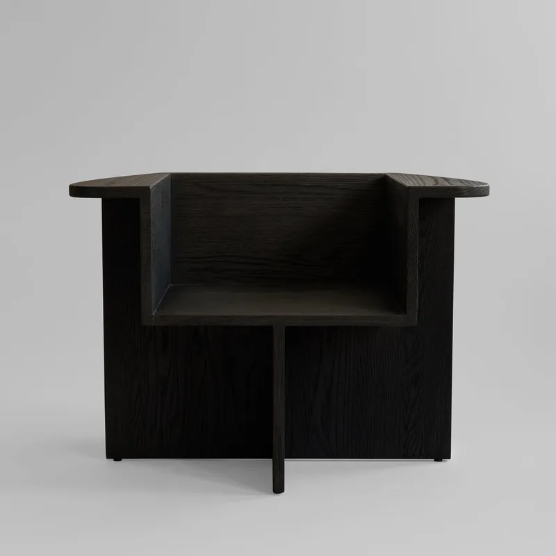 Brutus Lounge Chair - Coffee Black Oak von 101 Copenhagen – Produktfoto