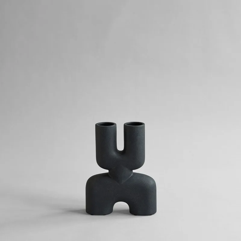 Cobra Vase Double, Mini - Black de 101 Copenhagen – photo du produit