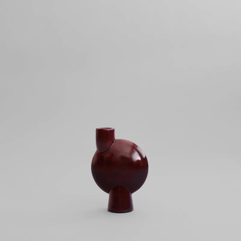 Sphere Vase Bubl, Medio – Maroon van 101 Copenhagen – productfoto
