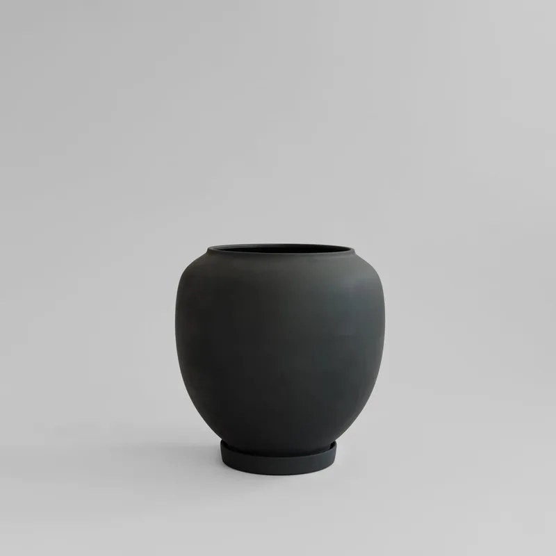 Sunao Plant Pot, Big - Black van 101 Copenhagen – productfoto