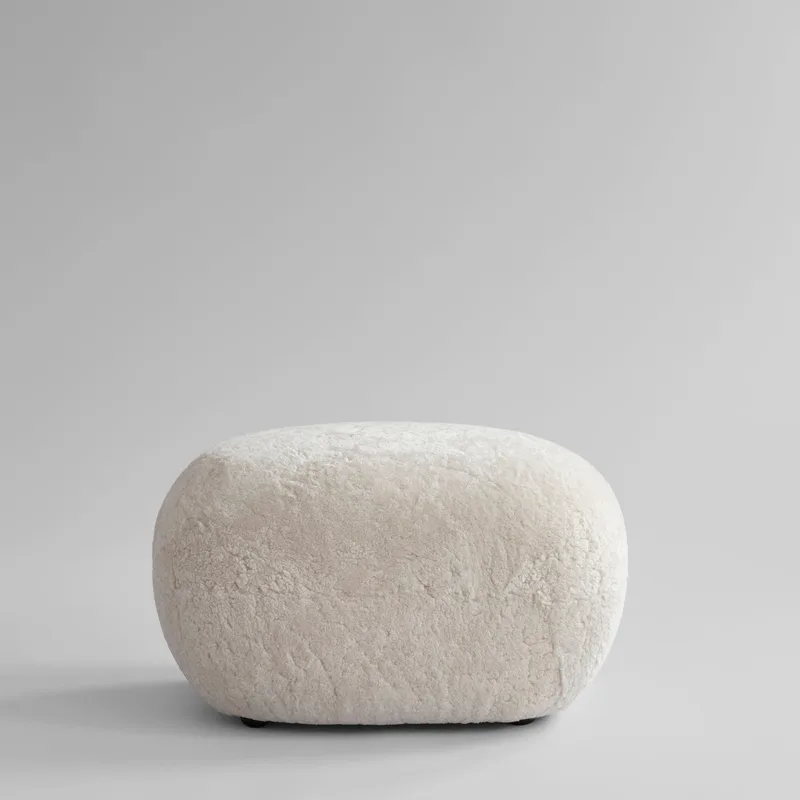 Toe Ottoman - Sheepskin by 101 Copenhagen – product photo