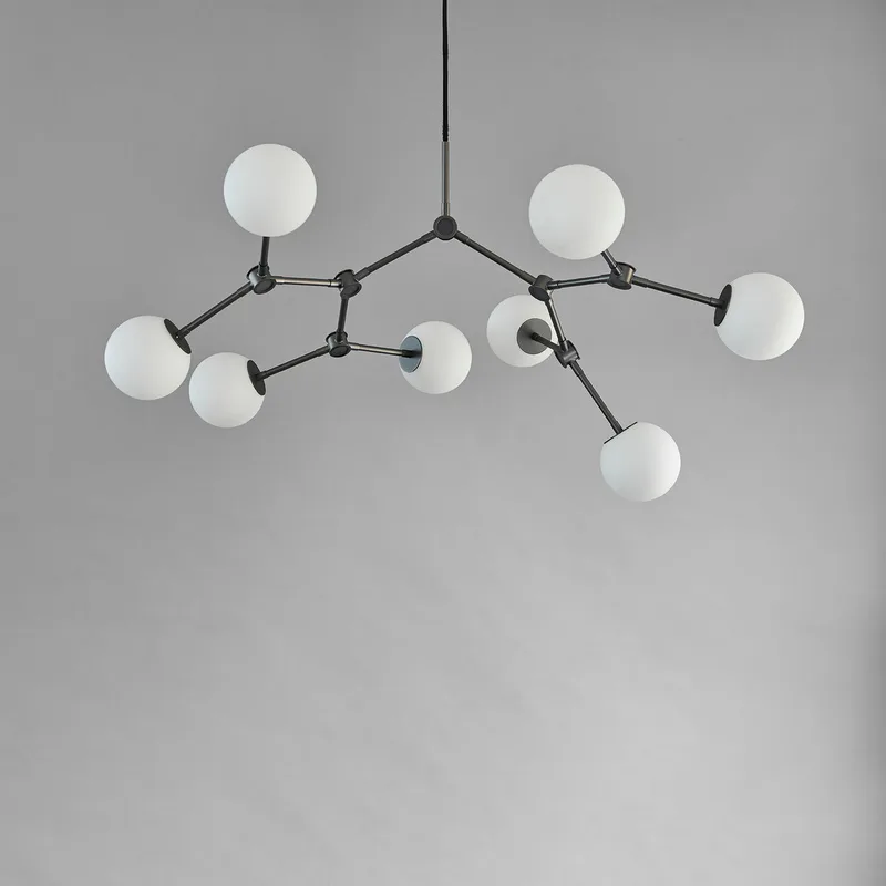 Drop Chandelier Bulp, Mini - Grey (5m) by 101 Copenhagen – product photo