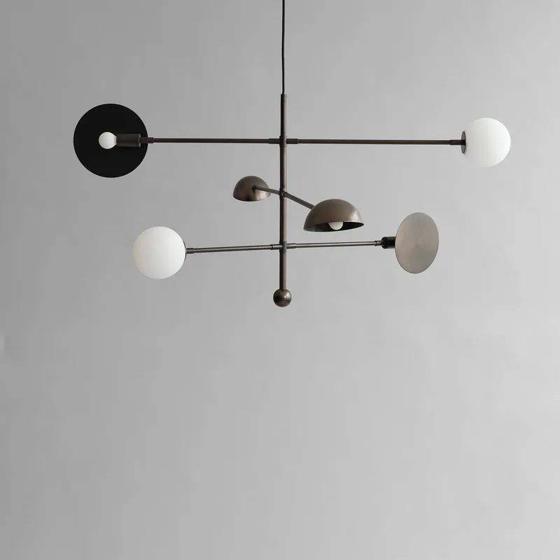 Sahn Chandelier - Bronze (5m) van 101 Copenhagen – productfoto
