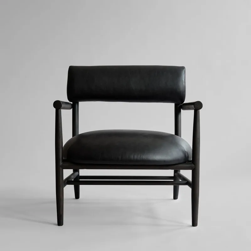 Nama Lounge Chair - Aniline leather black van 101 Copenhagen – productfoto