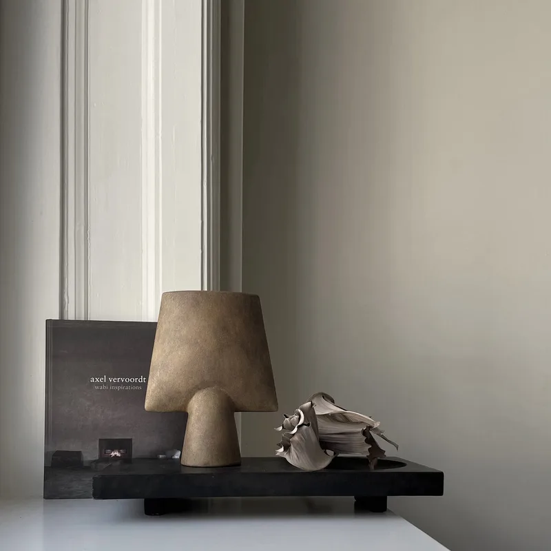 Sphere Vase Square, Mini - Ocher by 101 Copenhagen – interior photo