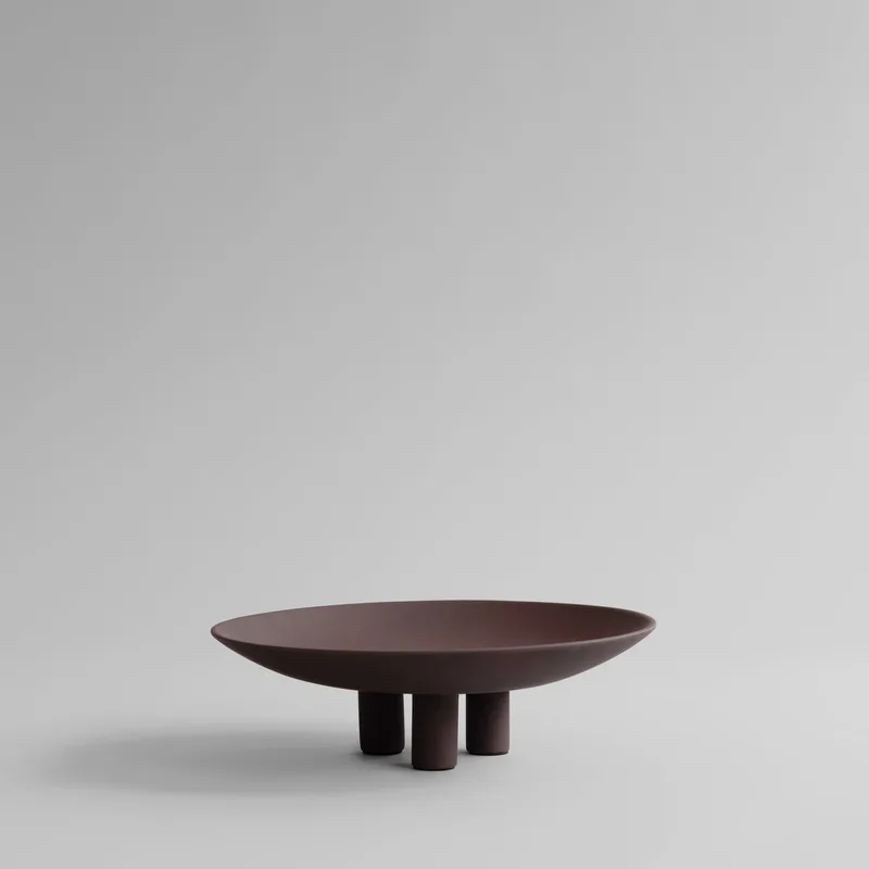 Duck Plate, Big - Chocolate Brown van 101 Copenhagen – productfoto