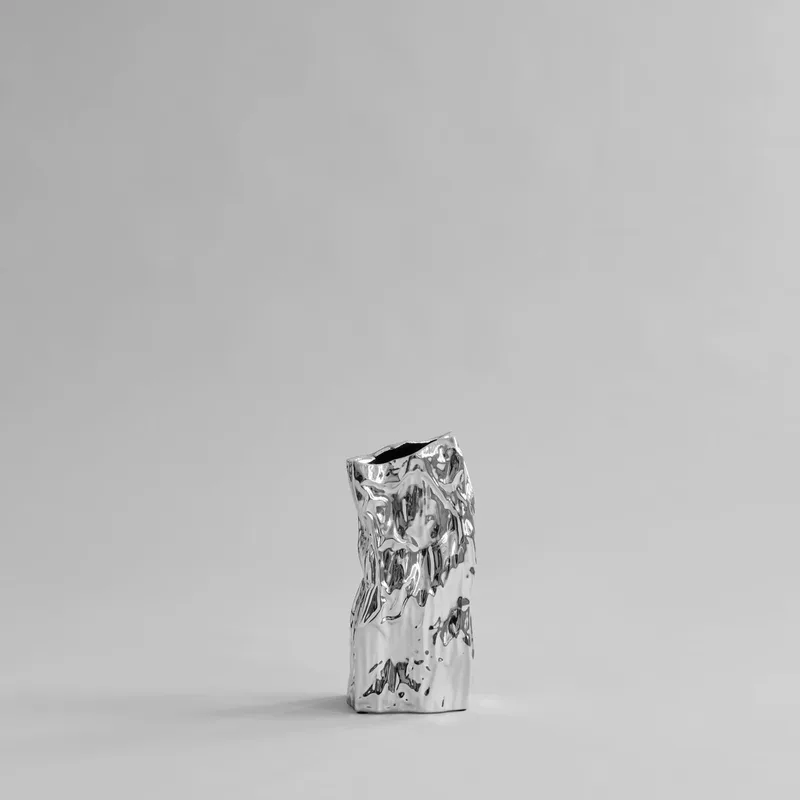 Kami Vase, Medio - Chrome by 101 Copenhagen – product photo