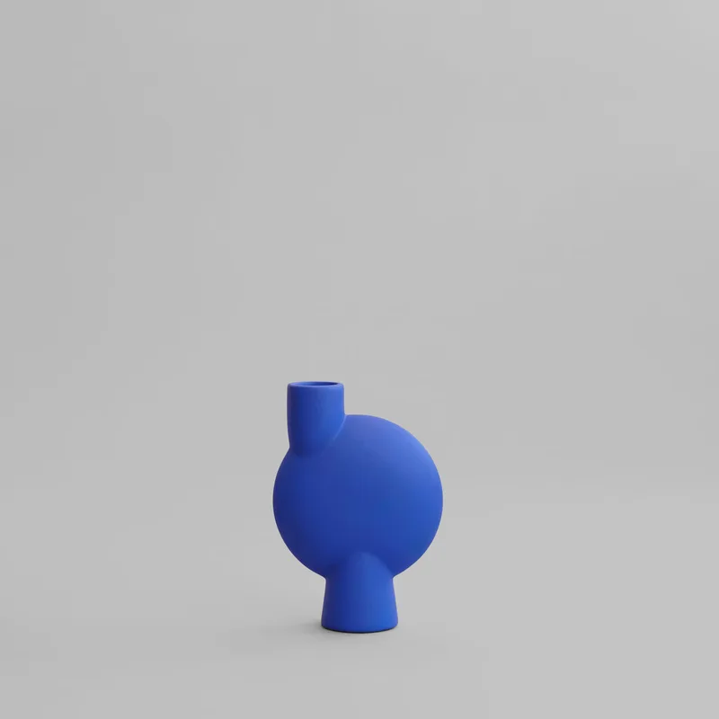 Sphere Vase Bubl, Medio – Marrakech Blue von 101 Copenhagen – Produktfoto