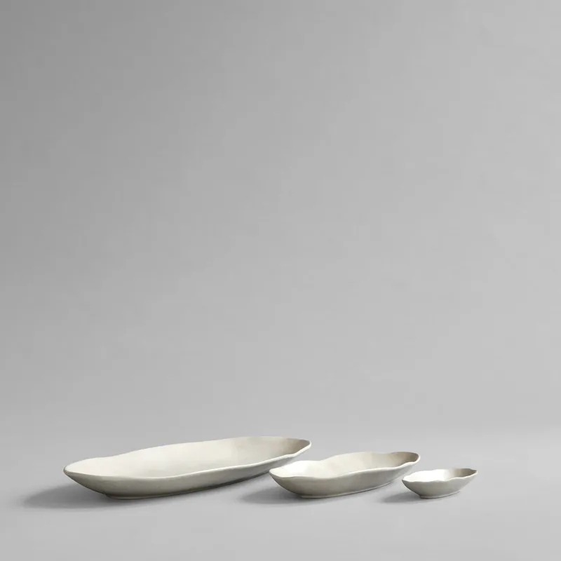 Native Oval Tray Set - Birch von 101 Copenhagen – Produktfoto