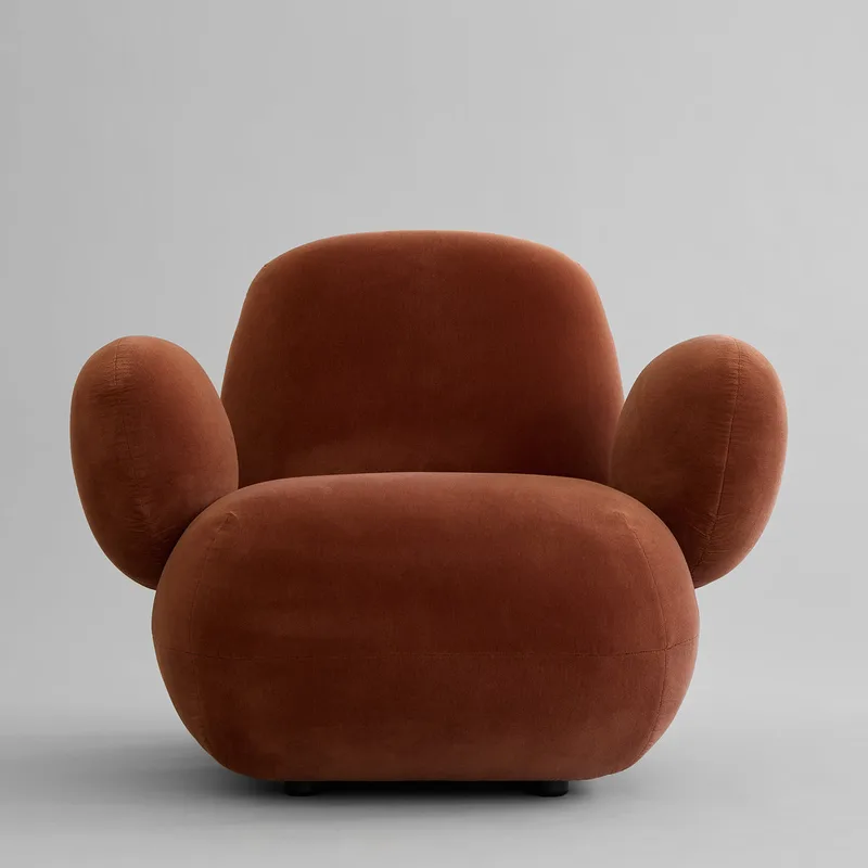 Toe Armchair, Flat - Rust von 101 Copenhagen – Produktfoto