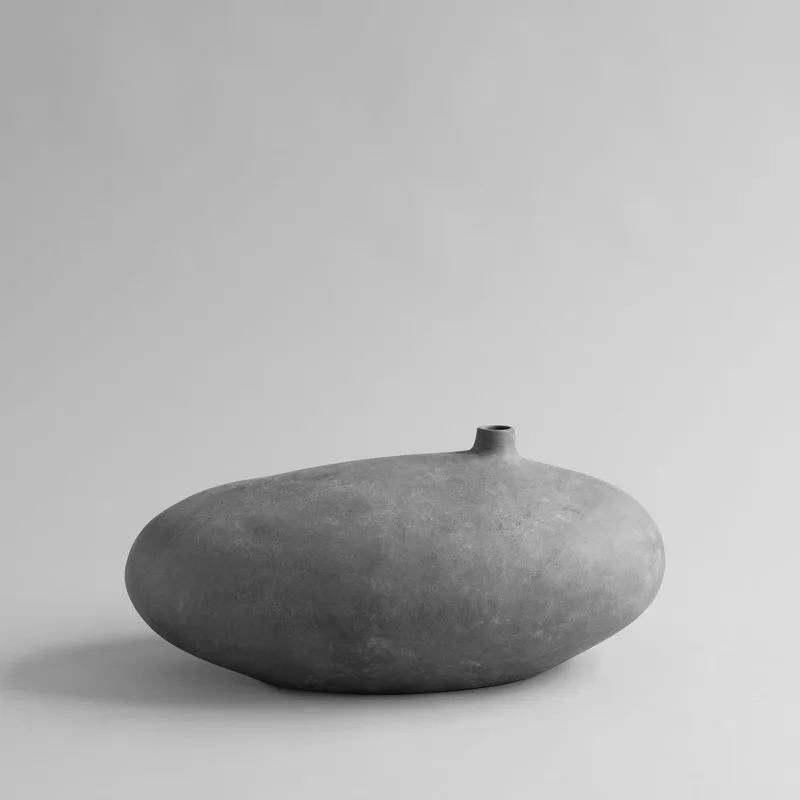 Submarine Vase, Fat - Dark grey van 101 Copenhagen – productfoto