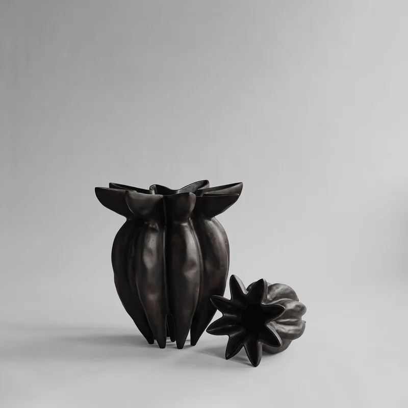 Lotus Vase, Mini - Coffee von 101 Copenhagen – Produktfoto
