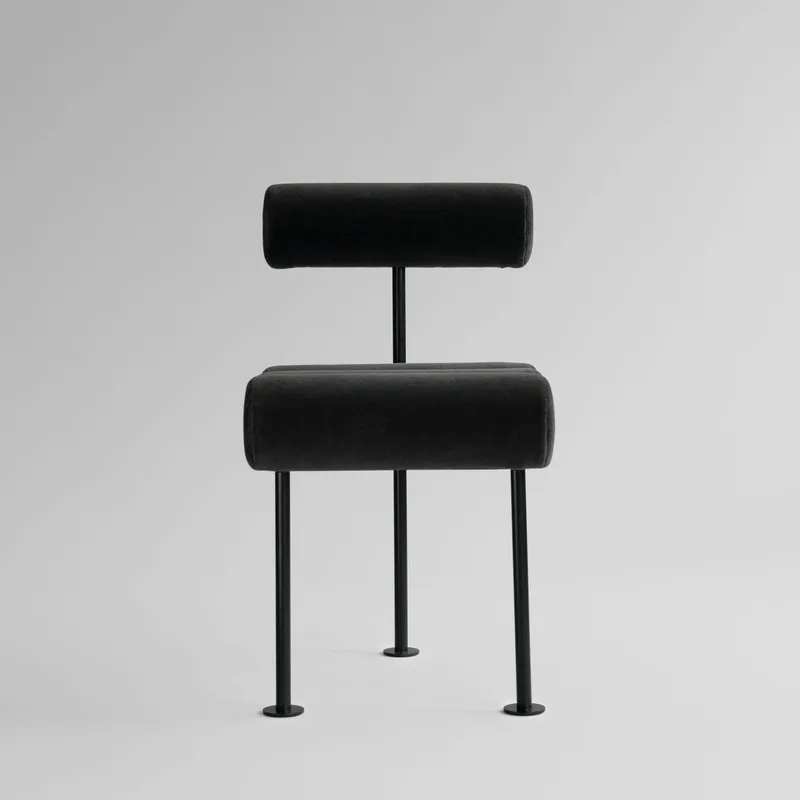 Hiro  Dining Chair, Black Frame - Peat by 101 Copenhagen – product photo