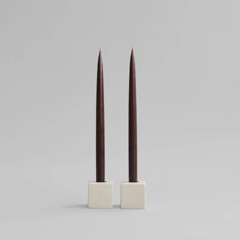 Cube Candle Holders - High Glaze Birch van 101 Copenhagen – productfoto